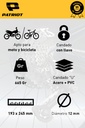Candado U Patriot acero apto moto y bici