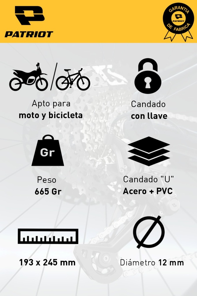 Candado U Patriot