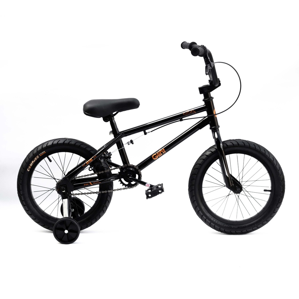 Bicicleta Glint Sully 16" BLACK EDITION con rueditas
